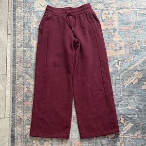 Lululemon Athletica Burgundy Track Pants